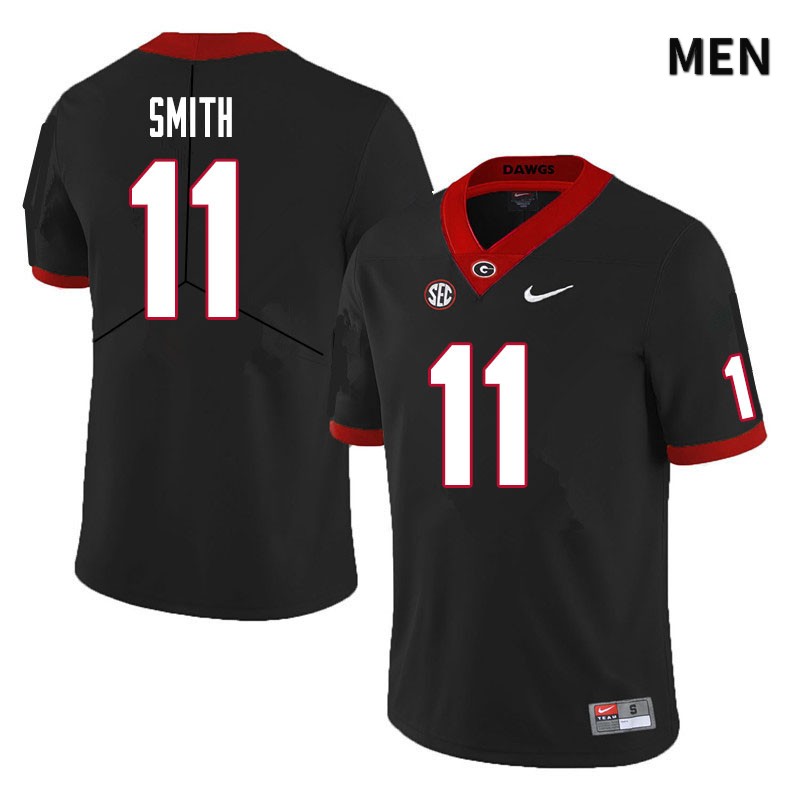 Georgia Bulldogs Men's Arian Smith #11 Black Stitched College UGA Football Jersey 23HZ013KC